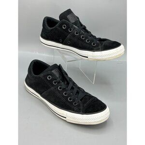 Converse All Star Leather Sneakers Womens 8 Women Black Low Top